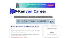 Desktop Screenshot of kenyancareer.com