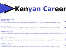 Tablet Screenshot of kenyancareer.com